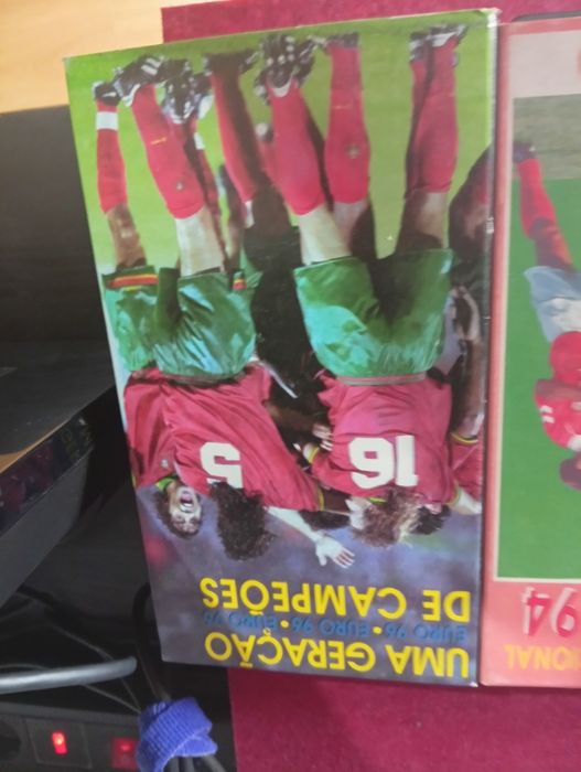 Conjunto de VHS futebol português