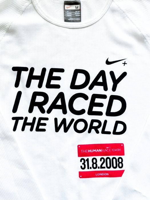 Biały longsleeve / bluzka z długim rękawem – Nike – M / 168 cm
