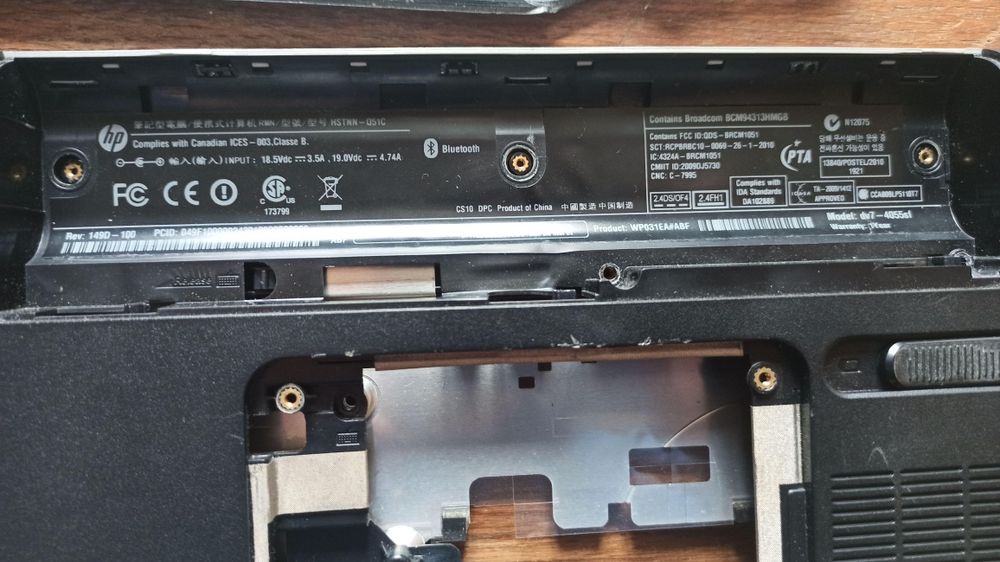 HP Pavilion dv7-4055sf з/ч