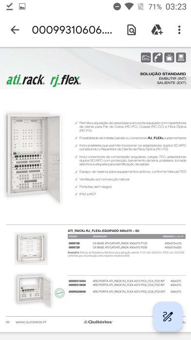 Quadro elétrico novo da Quitérios