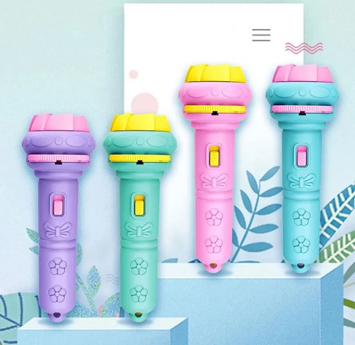 10 cartões Desenhos animados projeção lanterna brinquedo para crianças,