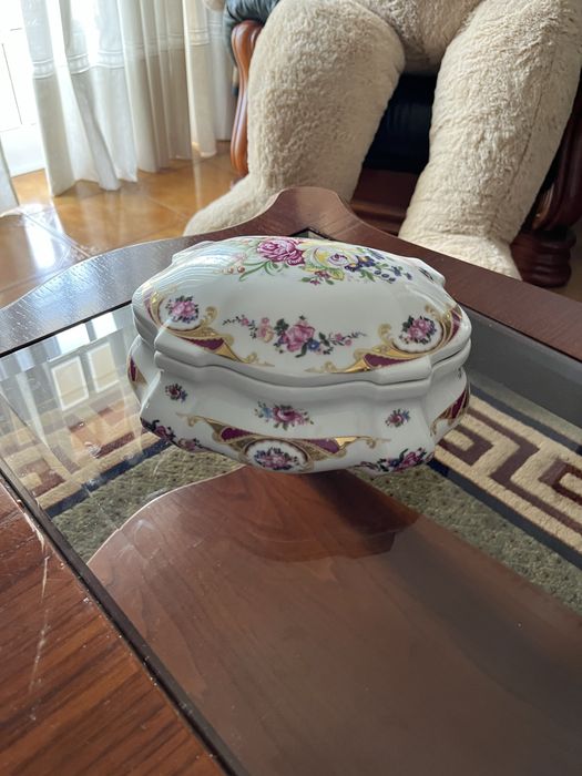 Porta-jóias porcelana limoges
