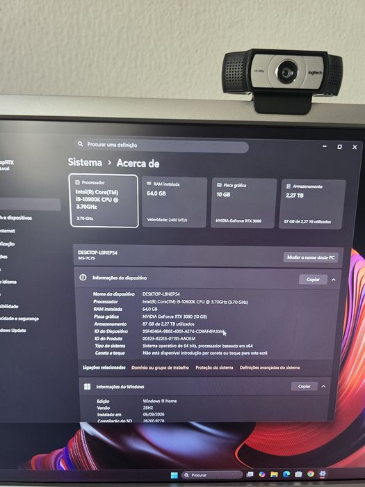 PC Gaming Intel i9 + RTX 3080