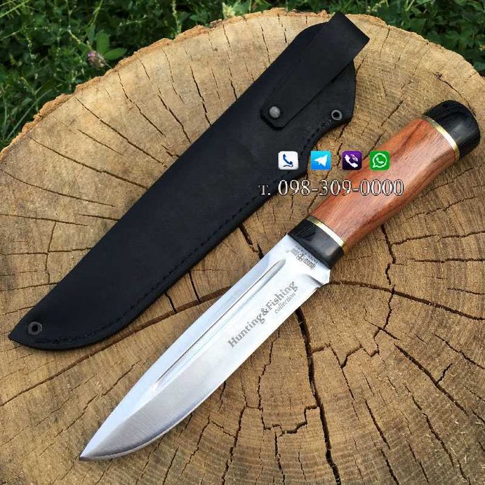 Нож Нескладной/Нож Охотничий/Нож с чехлом/Нож Hunting&Fishing