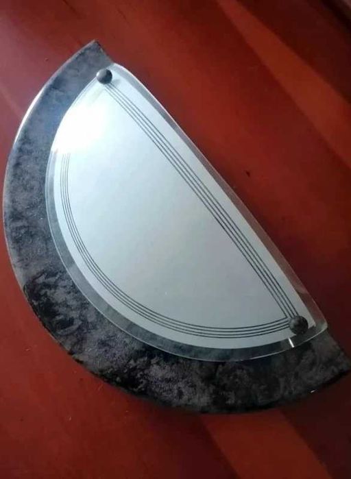 Candeeiro Exterior Porta Varanda em Vidro e Metal