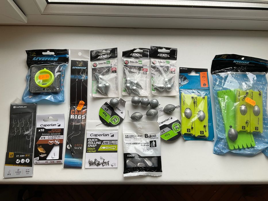 Рыбалка( грузила, крючки Caperlan,Jenzi, Livefish), воблеры