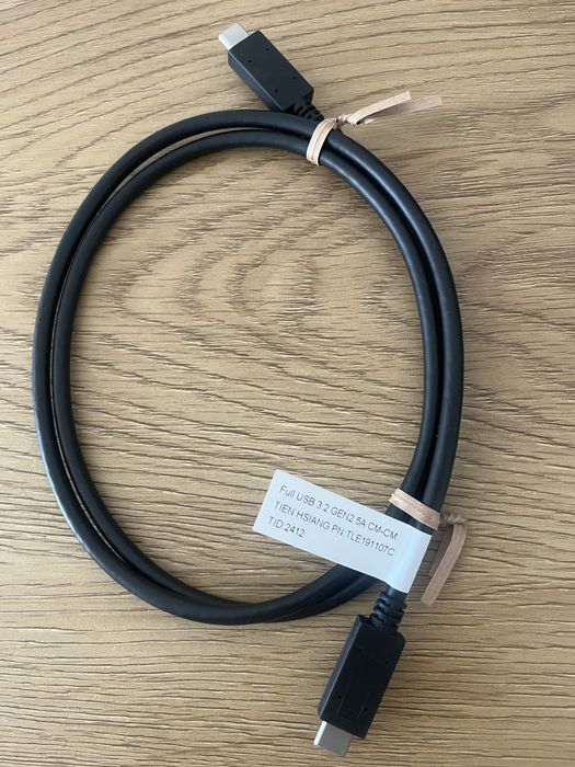 Kabel USB-C – USB-C 1m | USB 3.2 Gen2 | 5A | mam 50 sztuk!