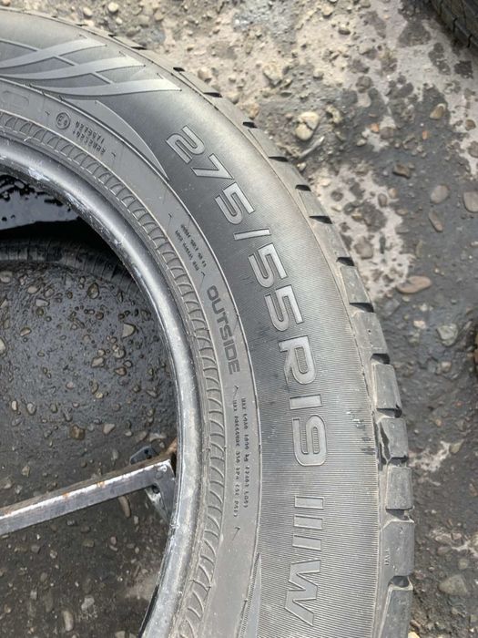 Шини 275/55 R19 Nokian літо 6,3мм  2022р