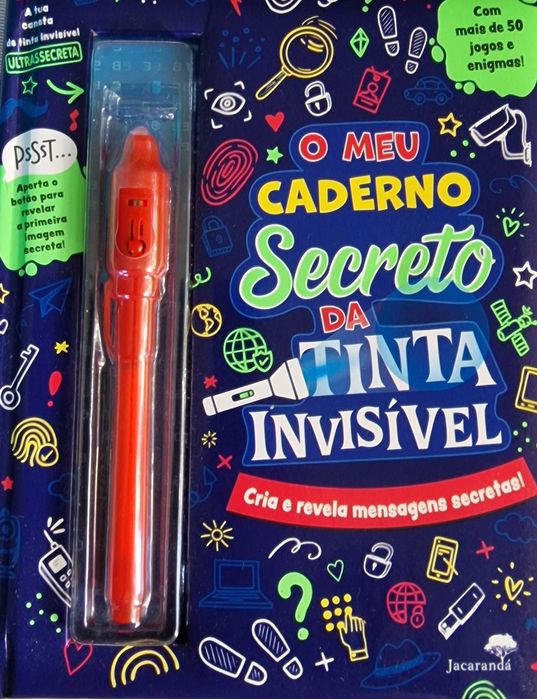 O meu caderno secreto da tinta invisível