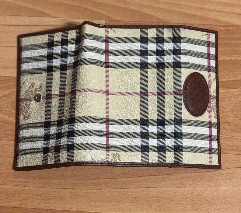 Гаманець Vintage Burberrys Nova Check Leather Wallet Оригінал