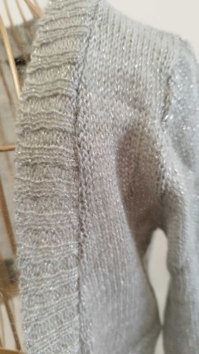 Casaco Curto Cinzento/Prateado