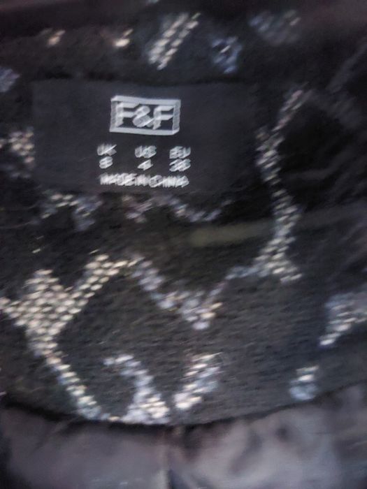 Płaszcz wełniany F&F 36 S trapezowy