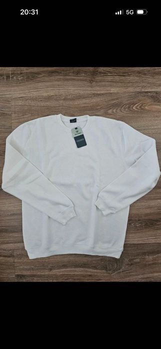Bluza bawełniana gladka XXXL biała