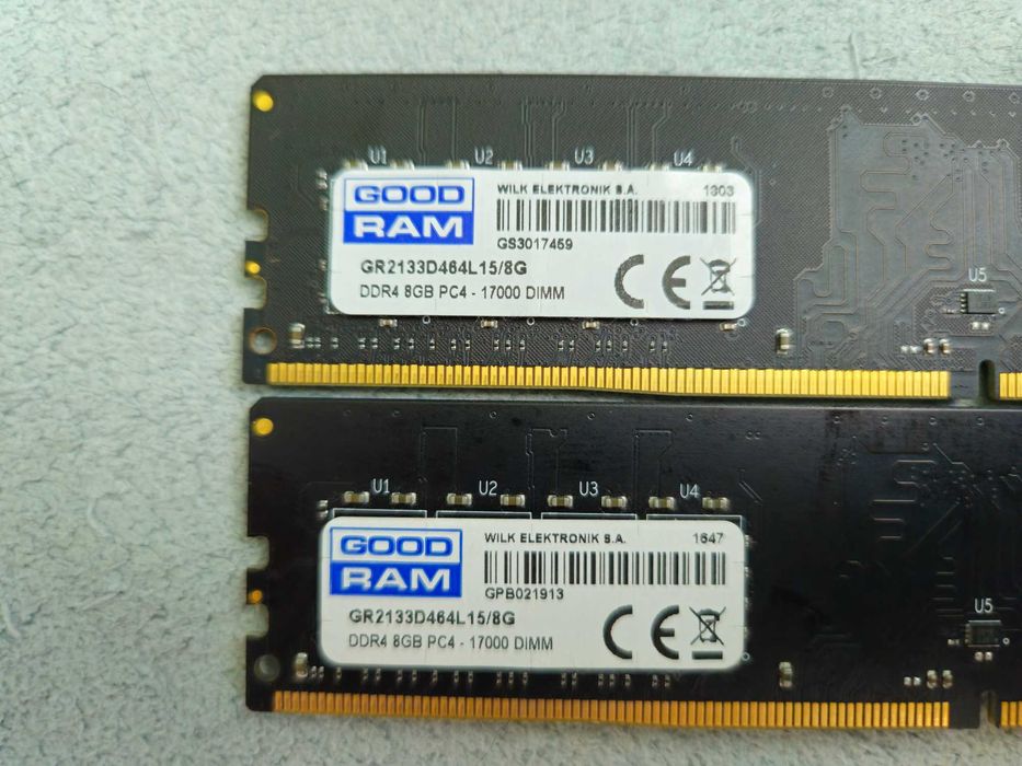 pamiec ram DDR4 Goodram 2x8gb 2133Mhz