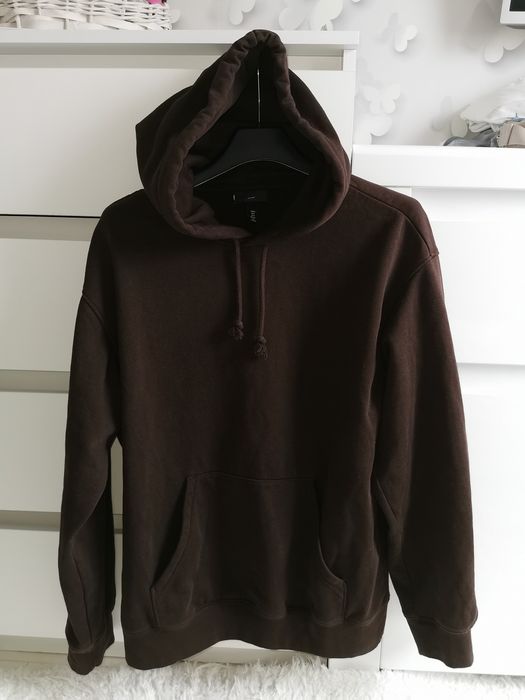 H&M Relaxed Fit  czekoladowa bluza z kapturem S/M/L