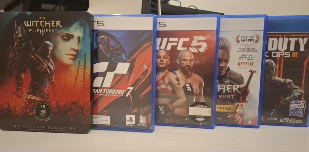 Gry PS5: Wiedźmin 3 Steelbook, COD BO3. Idealne