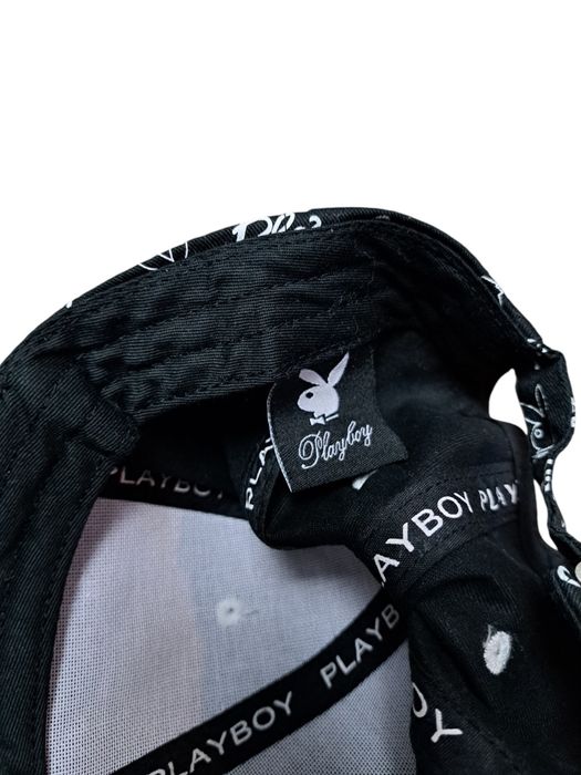 Czarna czapka Playboy logo nadruk Cekiny 90s 80s retro vintage nike