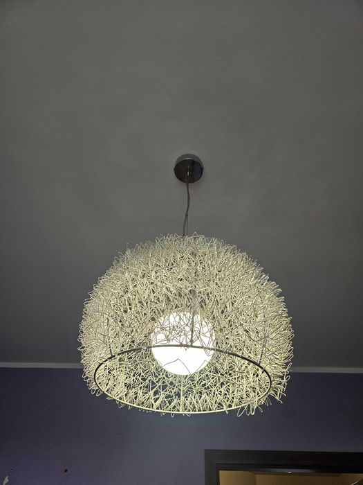 Lampa wisząca, żyrandol, kula druciana