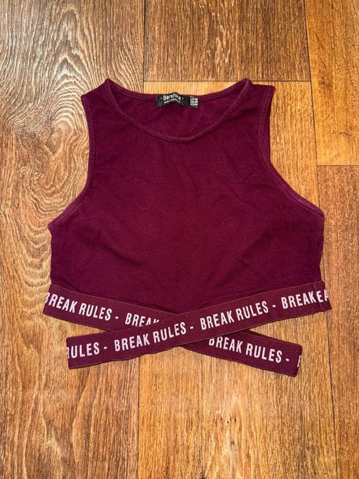 Топ Bershka бордовий