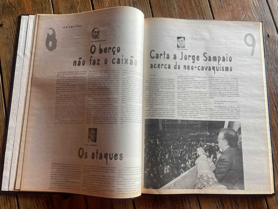 Livro com 6 Jornais de Campanha Presidencial Dr. Jorge Sampaio 95 a 96