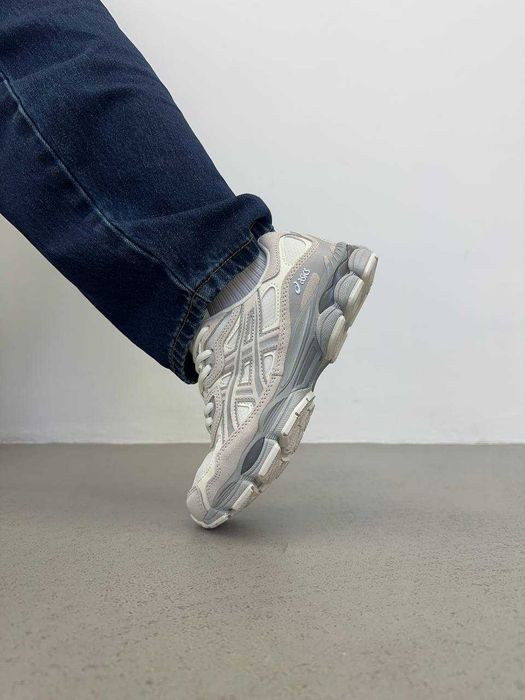 ‼️ НОВІ Кросівки ASICS Gel-NYC Cream Cloud Grey