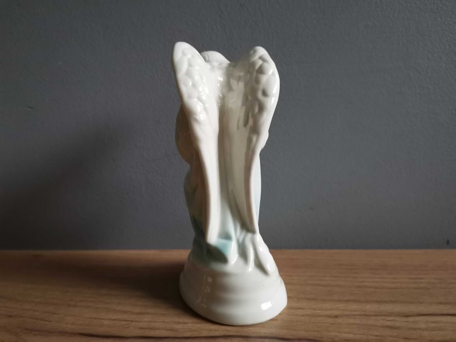 Stara figurka Anioł Śląski porcelana Jan Jezela Katowice PRL - unikat