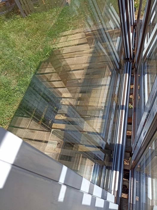 Okno pcv 204/137 obustronny brąz trzy szybowe