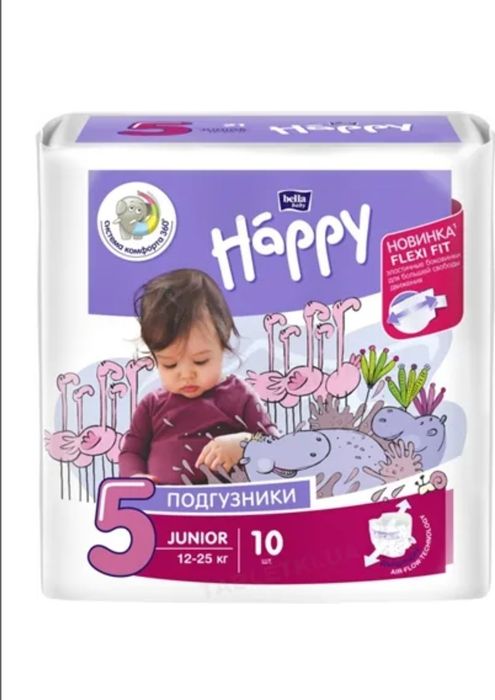 Підгузки дитячі Bella Baby Happy Junior 12-25 кг 10 шт
