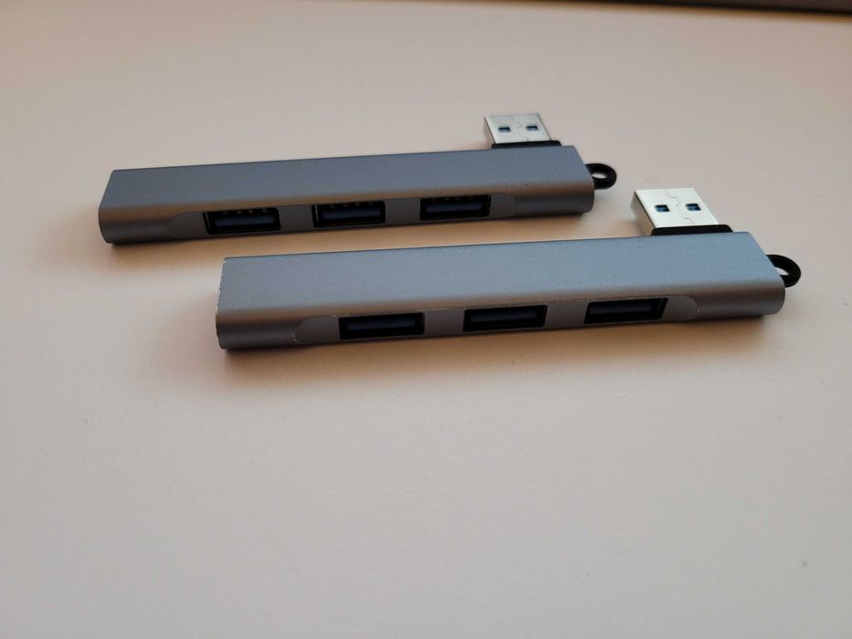 2 szt. Hub adapter przejściówka marki "Alogy" wersja slim 4 x USB-A