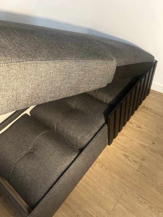 Sofa de canto novo com arrumação