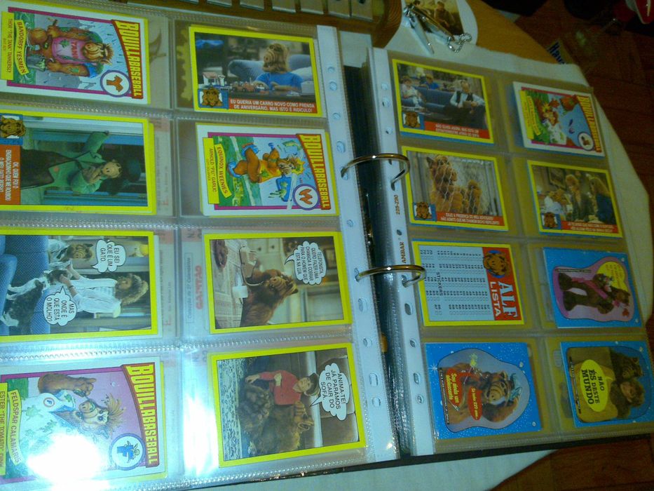 alf - série de televisão (75 calendários) coleção de 1989