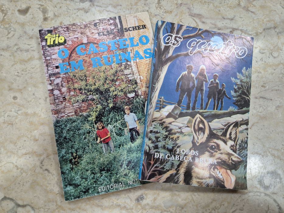 Livros infantis: os cinco, os sete, carochinha (enid blyton)