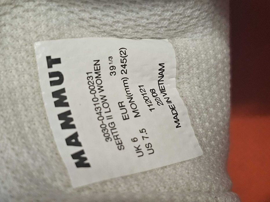Mammut Trekkingi Sertig II Low buty sportowe trekkingowe 39 i 1/3
