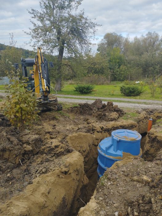 Montaż oczyszczalni zbiorników szamba odwodnienia/odwodnienie