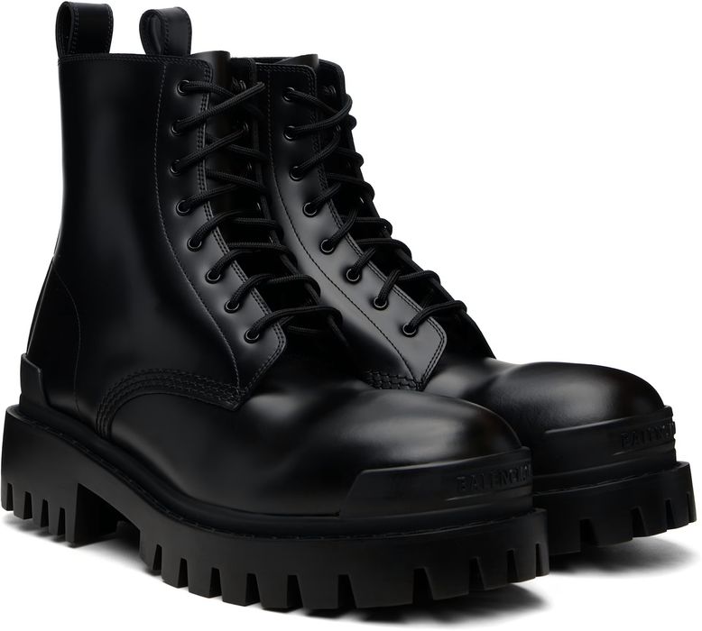 Balenciaga Strike Leather Boots opium, avangard, archive, indie sleaze, japanes style/ шкіряні Баленсіага Страйк чорні архів, опіум ПРЕМІУМ ЯКІСТЬ1:1!