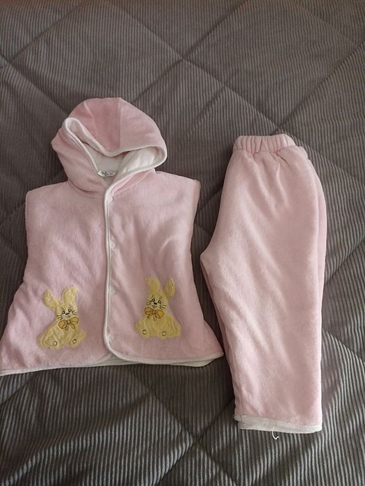 Casaco e calça Rosa