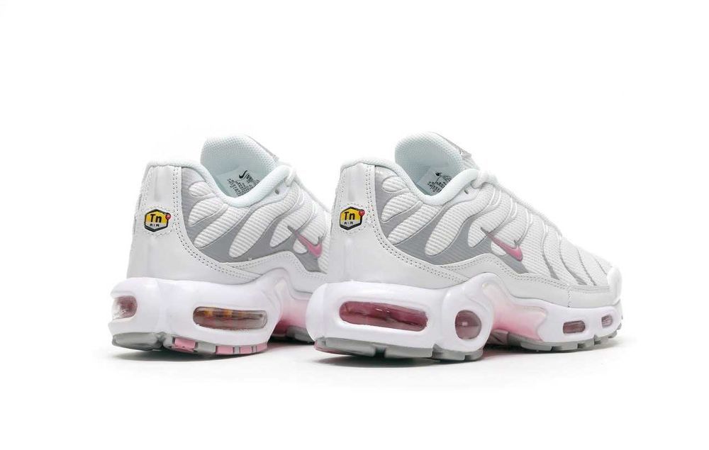 Женские кроссовки Nike Air Max Plus TN White Grey Pink 36-41 Новинка!
