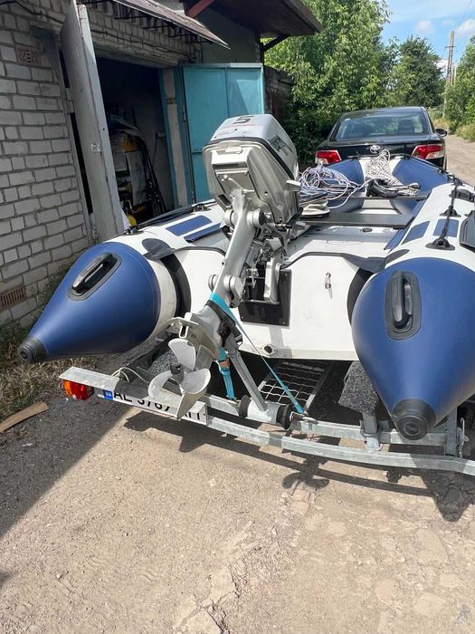 Продам лодку с мотором на прицепе комплектом