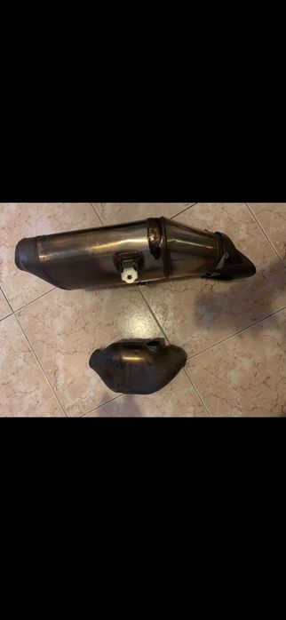 Ponteira de escape e catalisador original Honda CBR 600 RR 2007