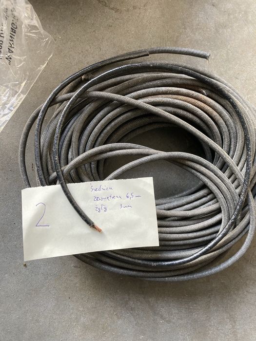 kabel w oplocie bawełny NSU DKW BMW IŻ ZUNDAPP BSA NORTON M72