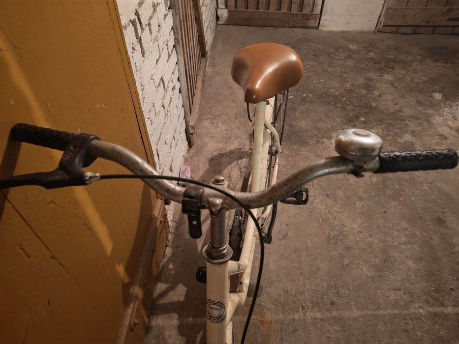 Biały (kremowy) rower miejski damka retro | Koła 26 cali | Klasyczny miejski styl