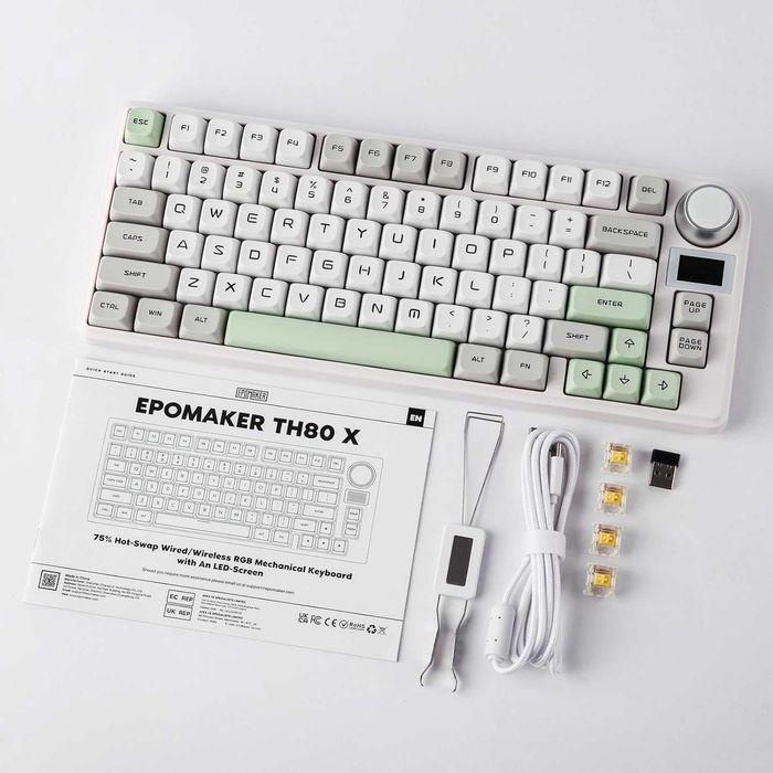 Epomaker TH80-X бездротова механічна клавіатура US 75% (TH80 X)