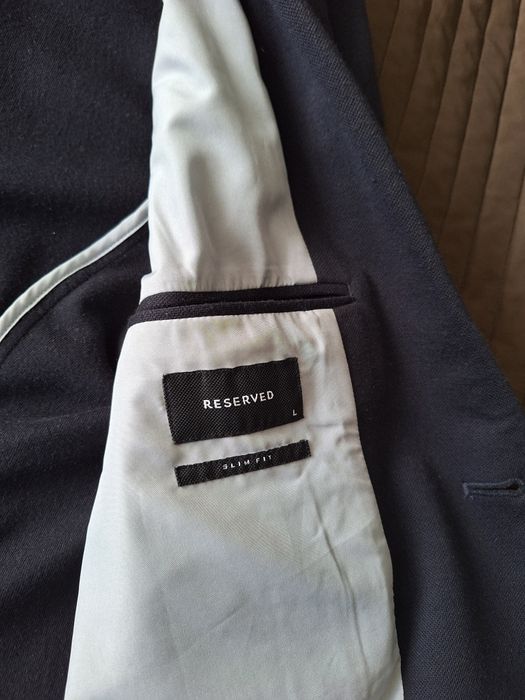 Marynarka męska granatowa Reserved slim fit rozmiar L