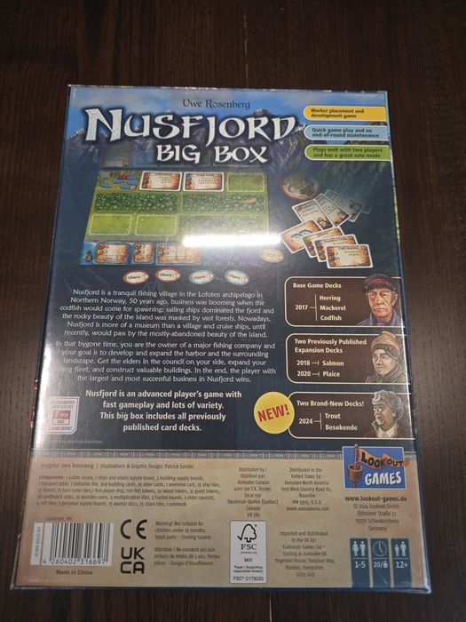 Nusfjord Big Box (Uwe Rosenberg) - Nowa w Folii (EN)