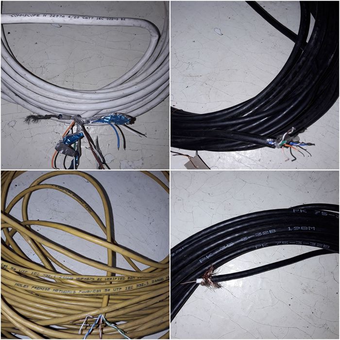 Гофра. Кабель телевизионный. видеонаблюдения. сигнальный. витая пара