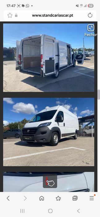 Aluguer de Carrinha Fiat Ducato Maxi – Ideal para Mudanças e Cargas | Ampla, Fiável e Pronta a Circular