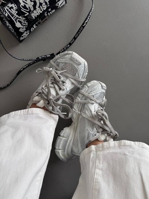 Balenciaga 3XL White трендові жіночі кросівки баленсіага білі
