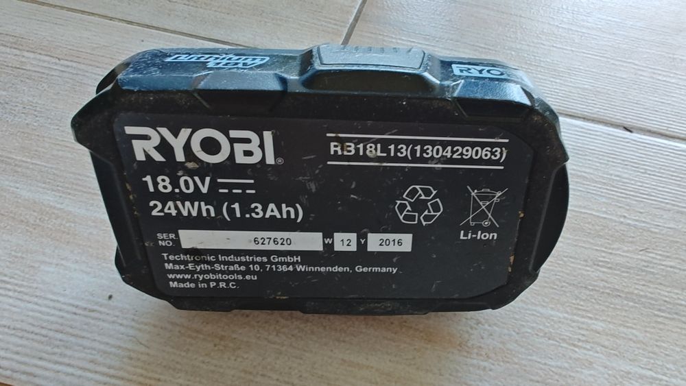 Bateria Ryobi 18v 1,3Ah RB18L13