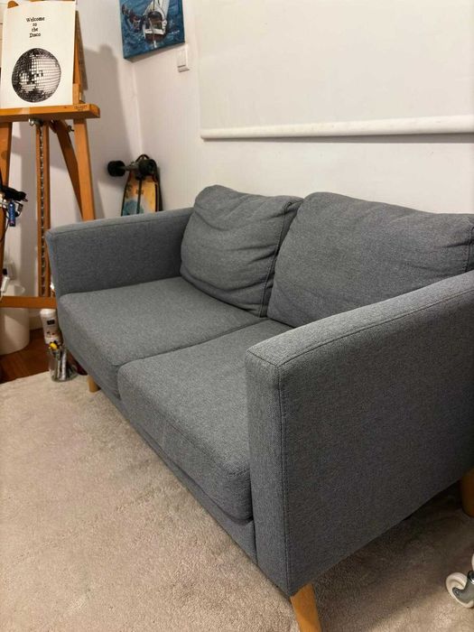 Sofá de 2 lugares CINZENTO