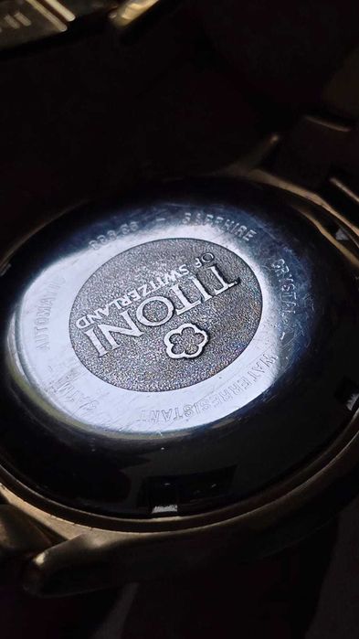 Titoni Chronograph Automatic Swiss Made Self Winding Gold Plated идеал